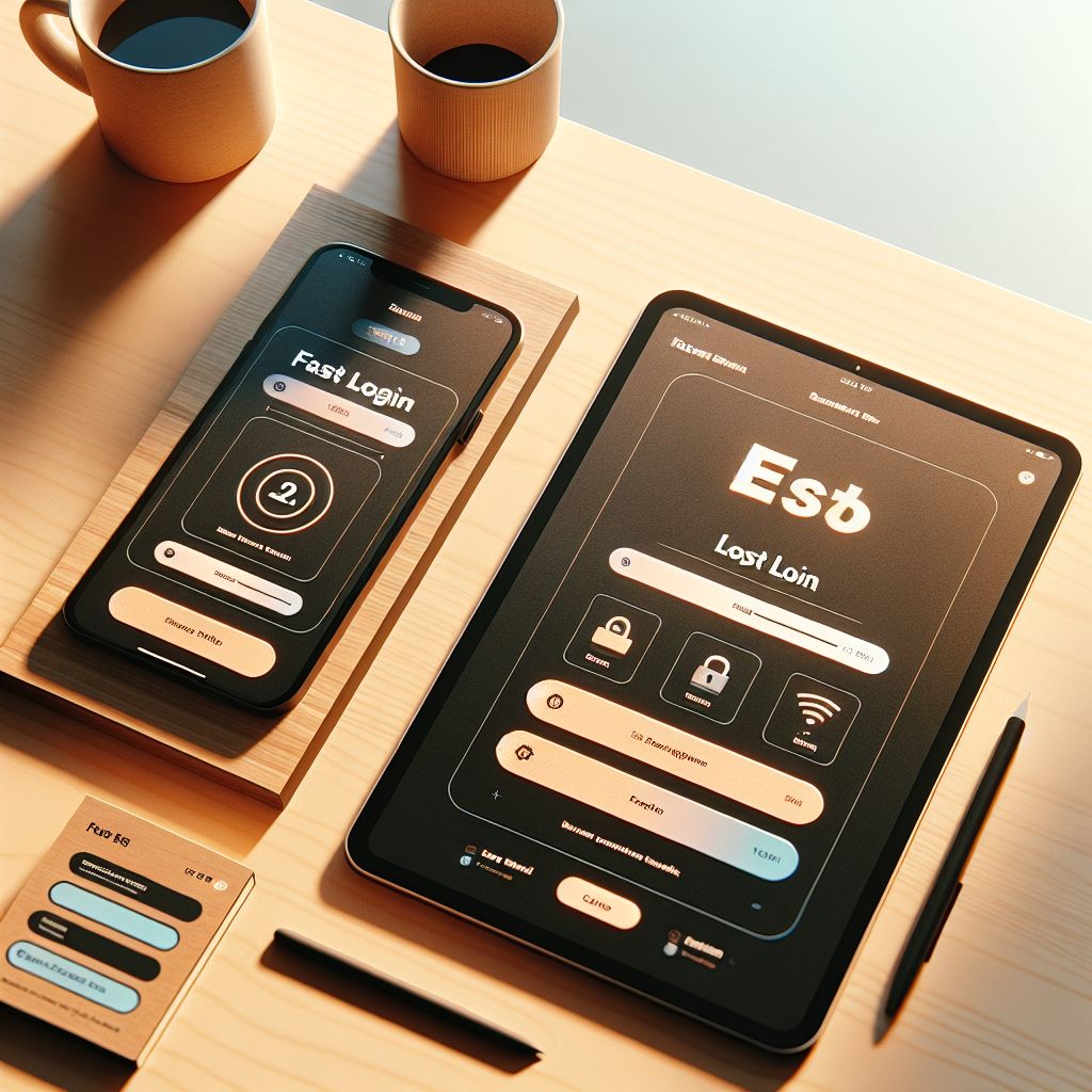 RK55 login guide displayed on smartphone and tablet for easy sign-in